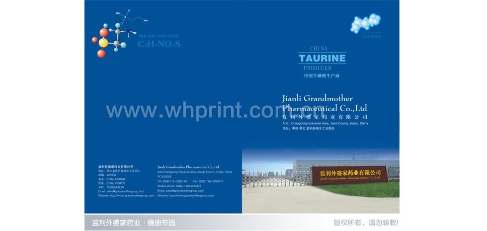 监利外婆家药业画册印刷